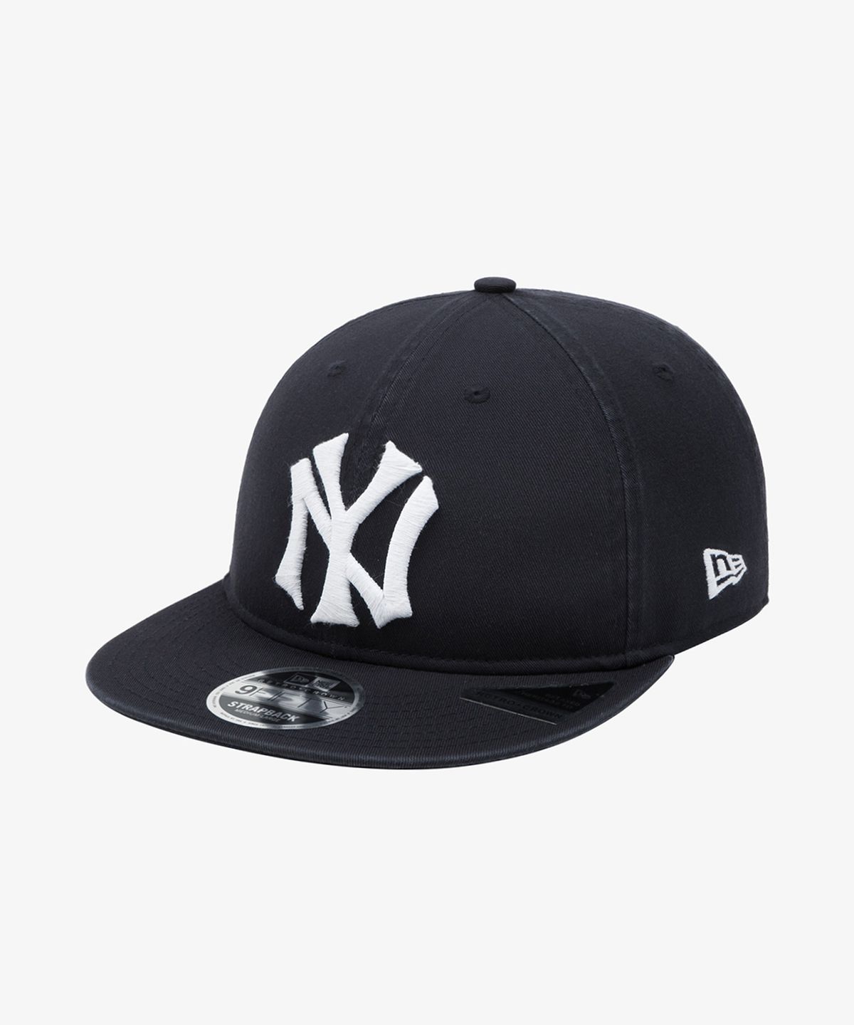 뉴에라(NEW ERA) MLB 쿠퍼스타운 뉴욕 양키스 빅 로고 레트로 크라운 스트랩백 네이비