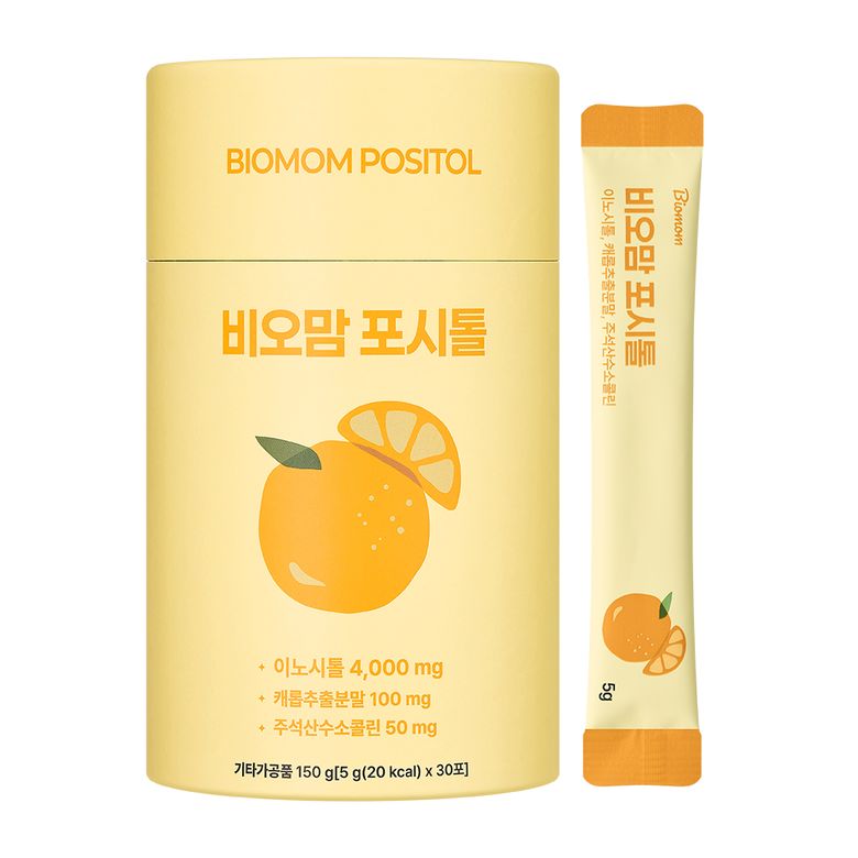 포시톨 미오이노시톨 4000mg 5g x 30포 1BOX (1개월분) 임신준비 콜린 캐롭 엽산
