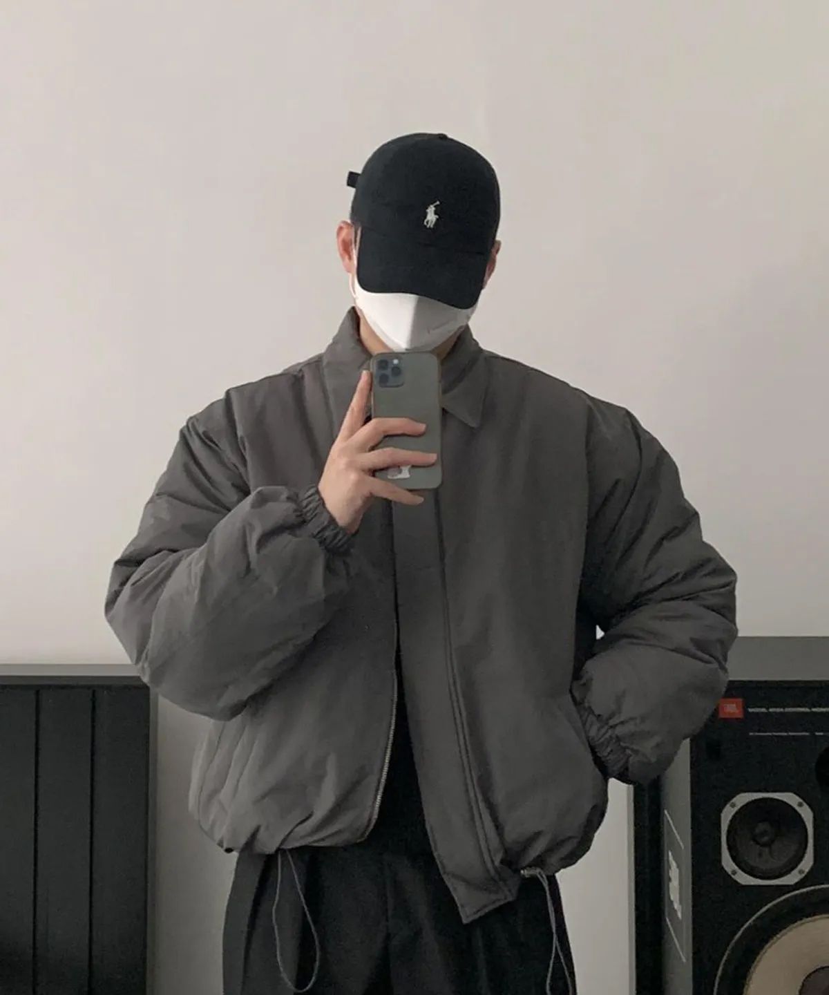 너스(NUS) YEI Padding Jacket (chacoal)