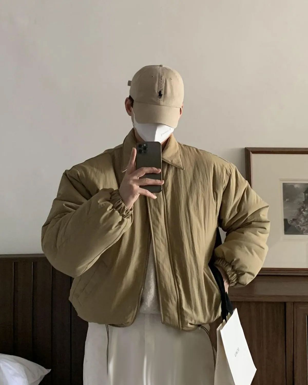 너스(NUS) YEI Padding Jacket (beige)