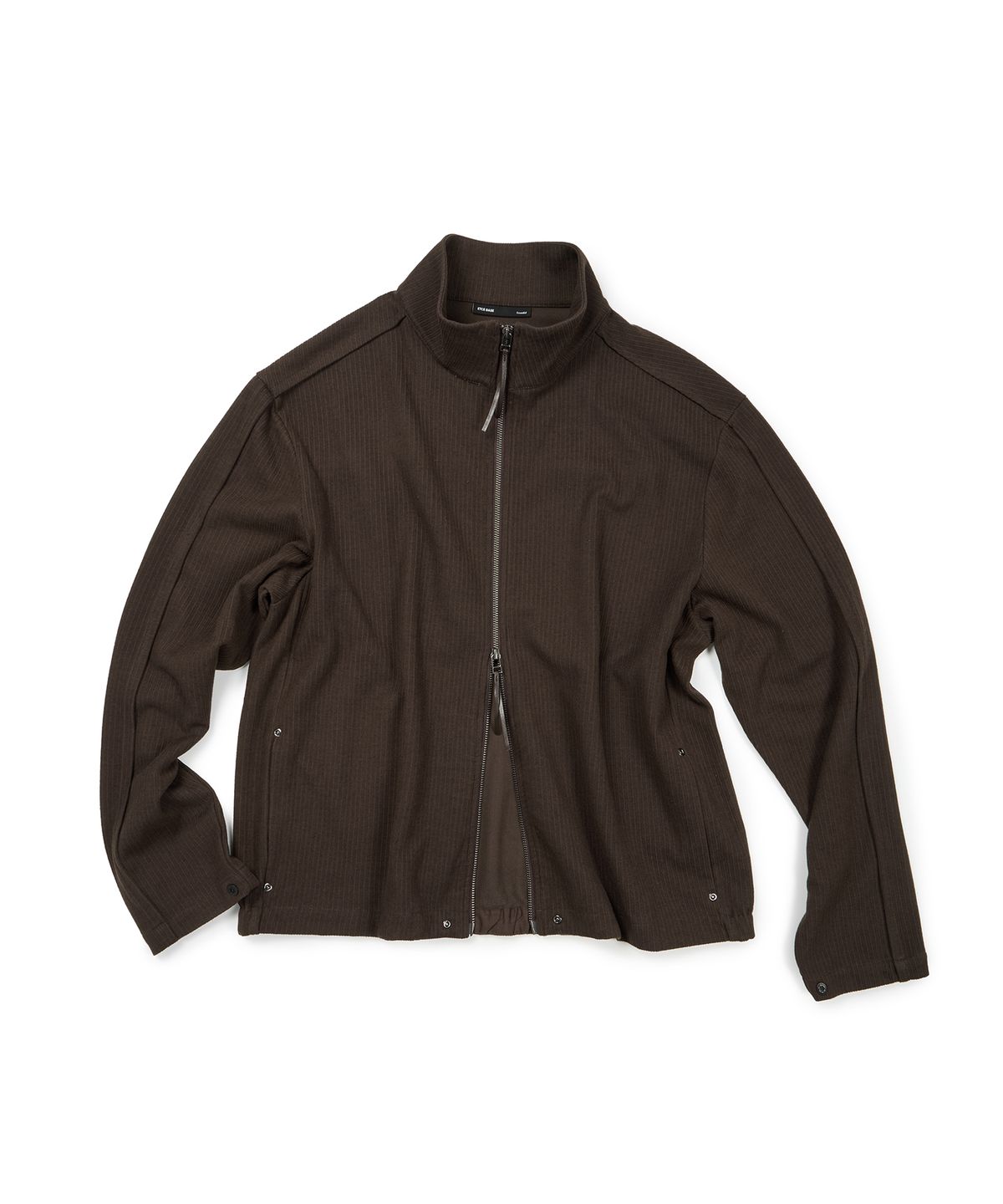 이티씨이(ETCE) (BASE) FULL KNIT ZIP UP (BROWN)