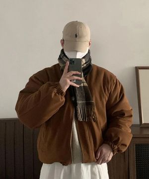 YEI Suede Padding Jacket (camel)