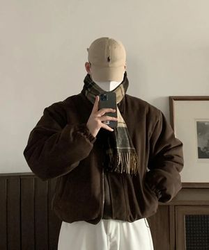 YEI Suede Padding Jacket (brown)