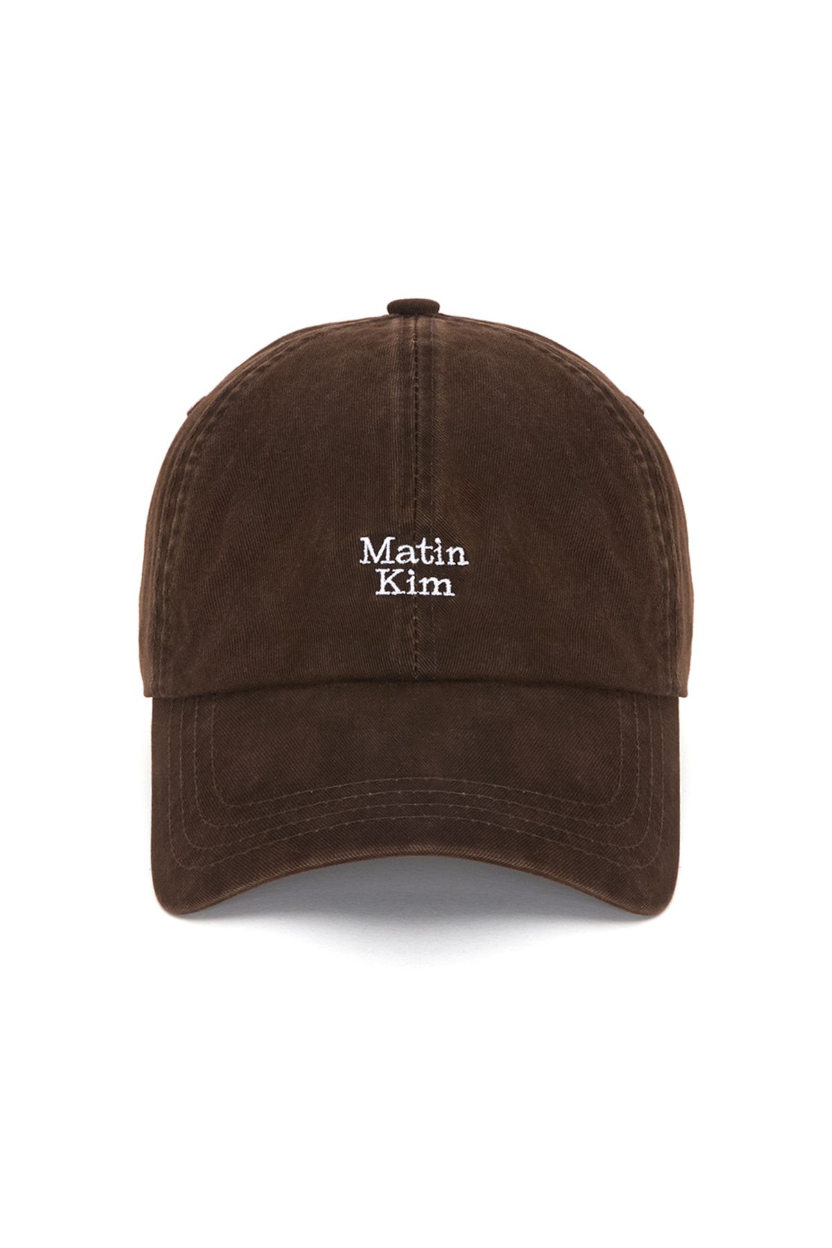 帽子 Matin Kim MUSINSA公式 | MATIN KIM CRISP LOGO BALL CAP IN SILVER