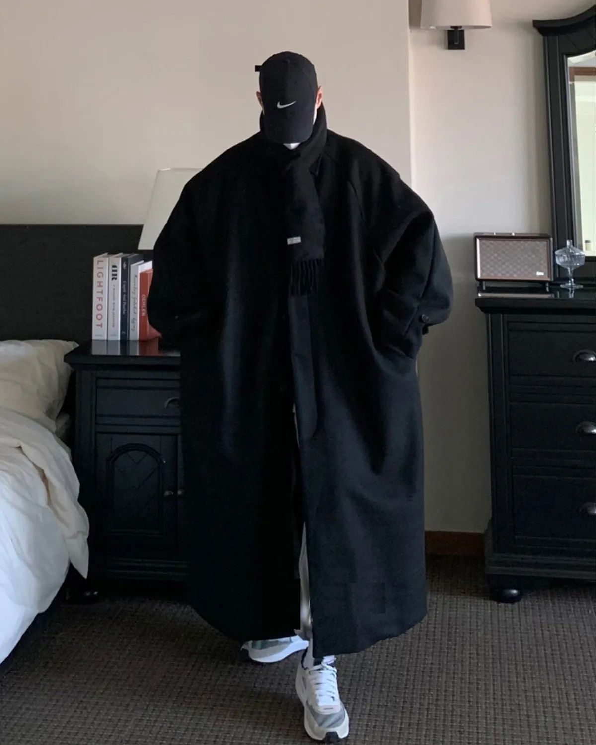 너스(NUS) YEI Kara Coat Wool 100 (black)