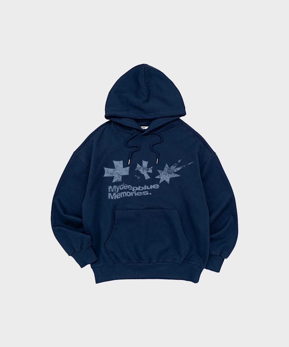 마이딥블루메모리즈(MY DEEP BLUE MEMORIES) SYMBOL LOGO GRAPHIC HOODIE (NAVY)