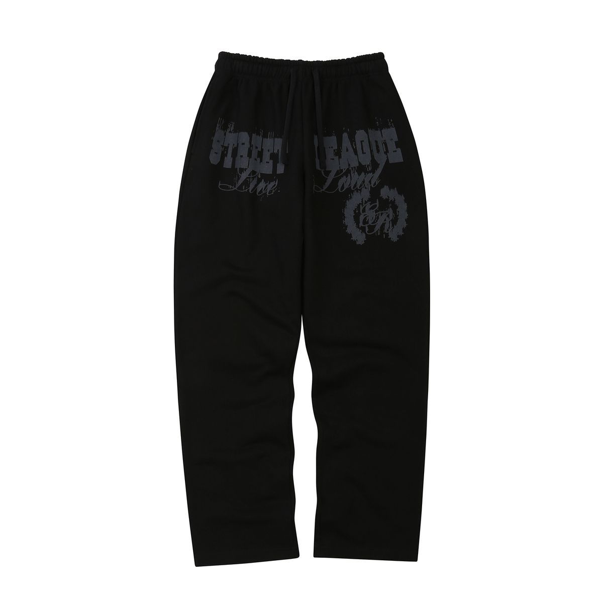 이이이알알알(EEERRR) Street league blur artwork  long sweat pants (Black)