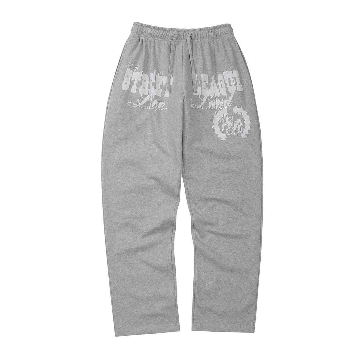 이이이알알알(EEERRR) Street league blur artwork long sweat pants (Melange)