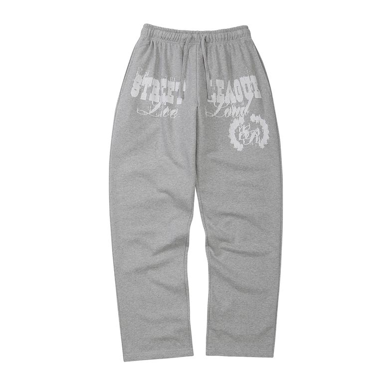 Street league blur artwork long sweat pants (Melange)