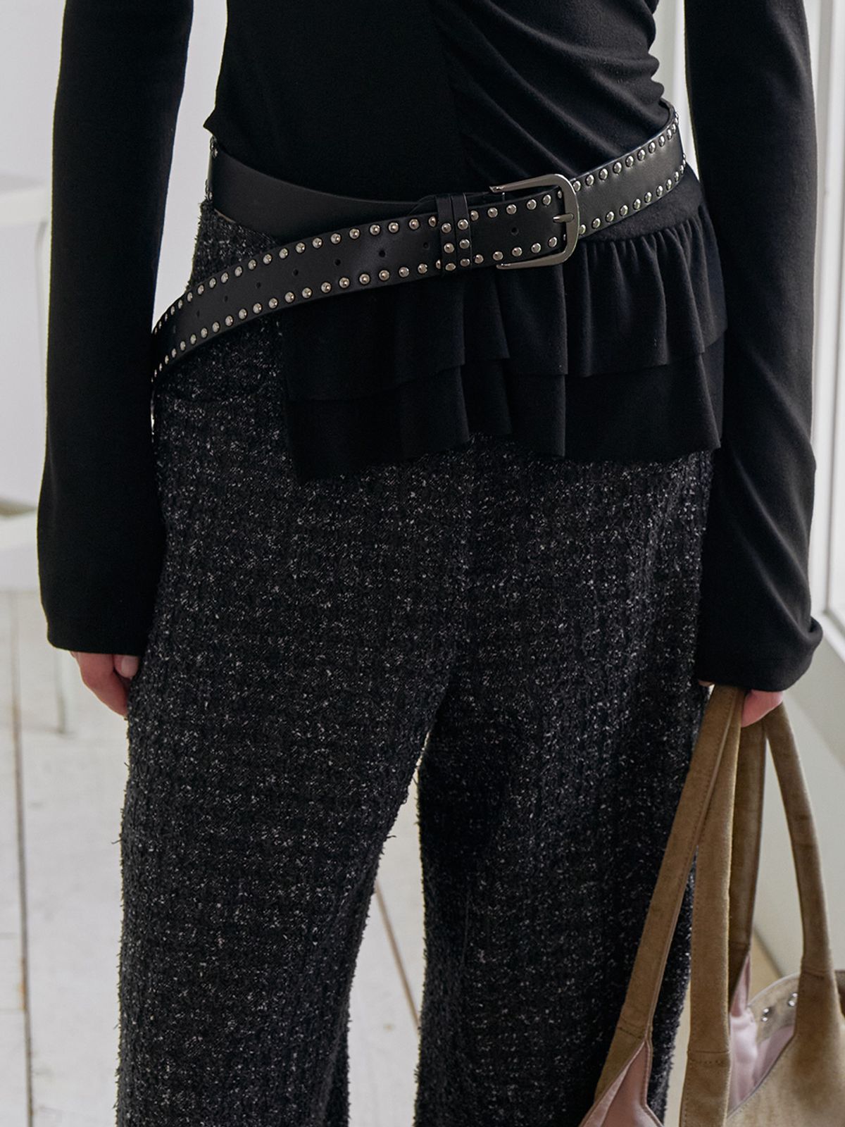 레이브(RAIVE) Double Stud Belt VX5AT623_2color