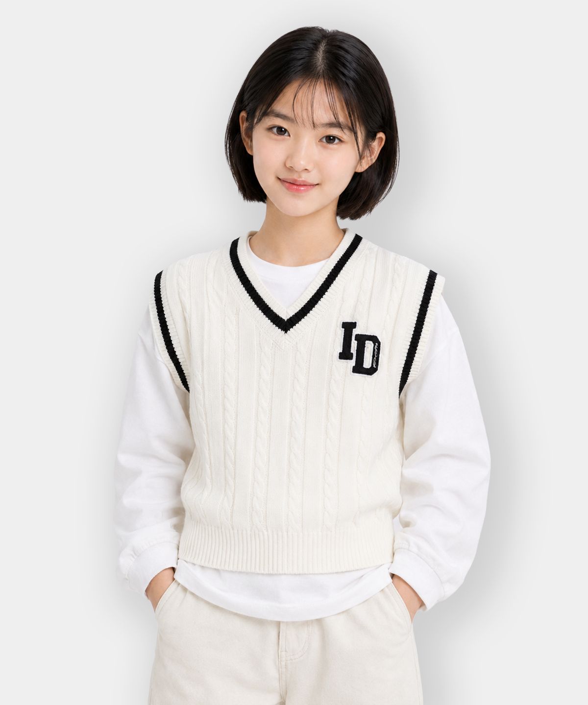 인디비주엘(INDIVIDUEL) 클래시 오버핏 스웨터