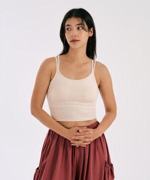 Velina Strap Bra Top (Ivory)