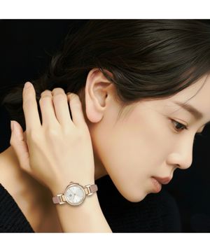 스와로브스키 스톤 사용 H 러그 손목시계 로즈골드컬러 실버컬러 택1