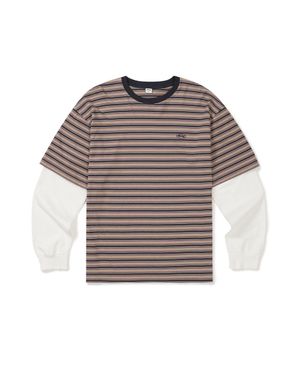 [Mmlg] MULTI STRIPE LAYERED LVS-T (PURPLE STRIPE)