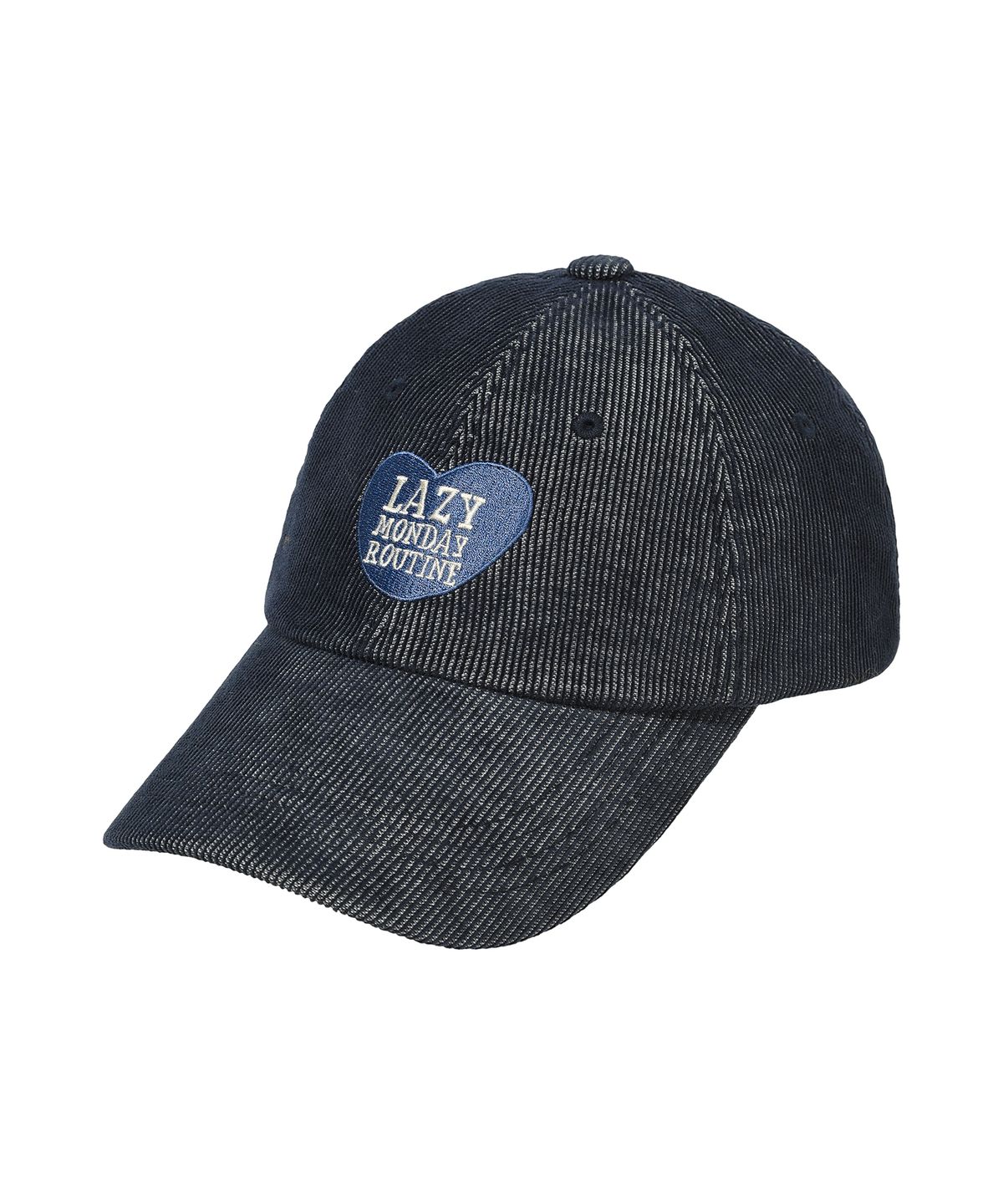 엘엠알(LMR) 코듀로이 하트 자수 볼캡 NAVY