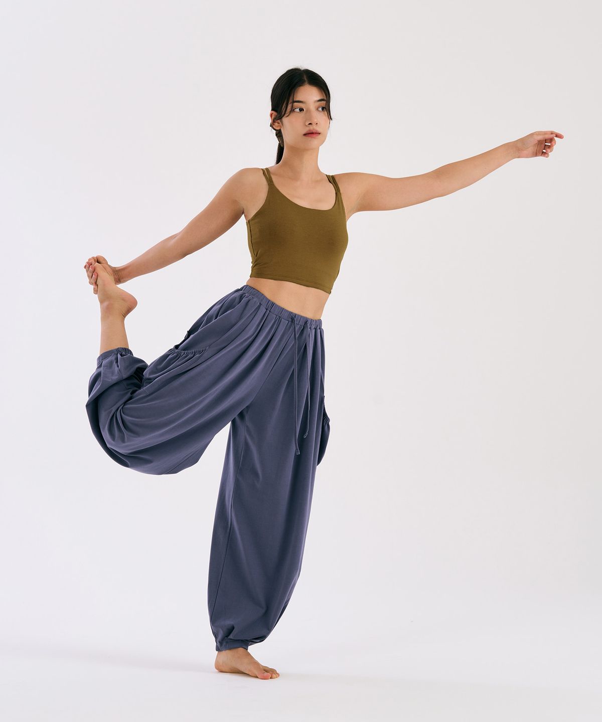 디야니(DHYANI) Cloudy Wide Pants (Purple Ocean)