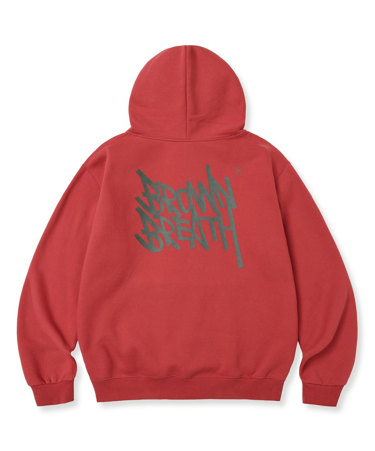 브라운브레스(BROWNBREATH) TAG HOODIE - RED