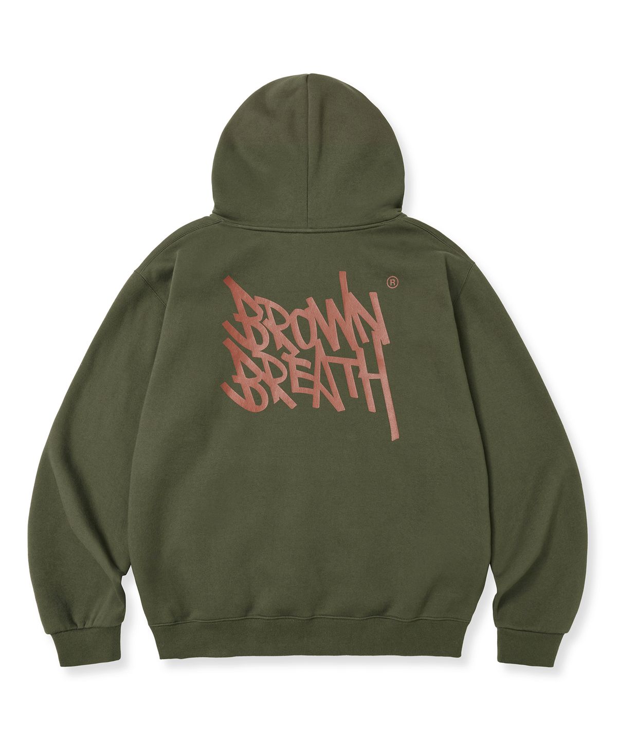 브라운브레스(BROWNBREATH) TAG HOODIE - KHAKI