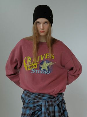 Retro Star Graphic Sweatshirt VW5WE633_2color