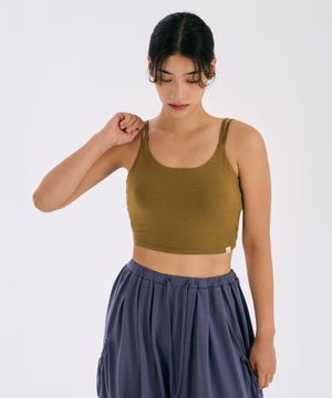 Glow Bra Top (Caramel Brown)