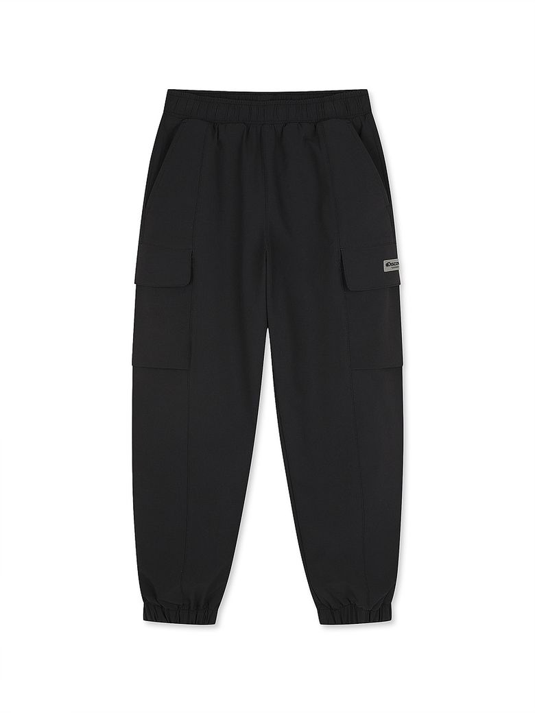 키즈 우븐 카고 조거팬츠 (BLACK)