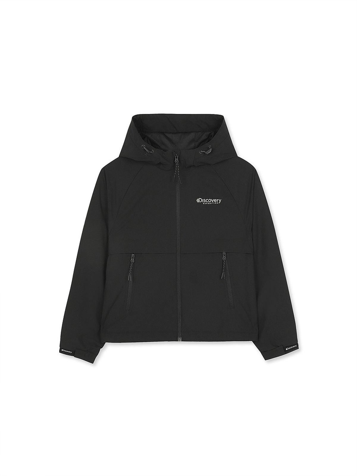 디스커버리 키즈(DISCOVERY KIDS) 여아 윈터라이프 우븐 후드 자켓 (BLACK)