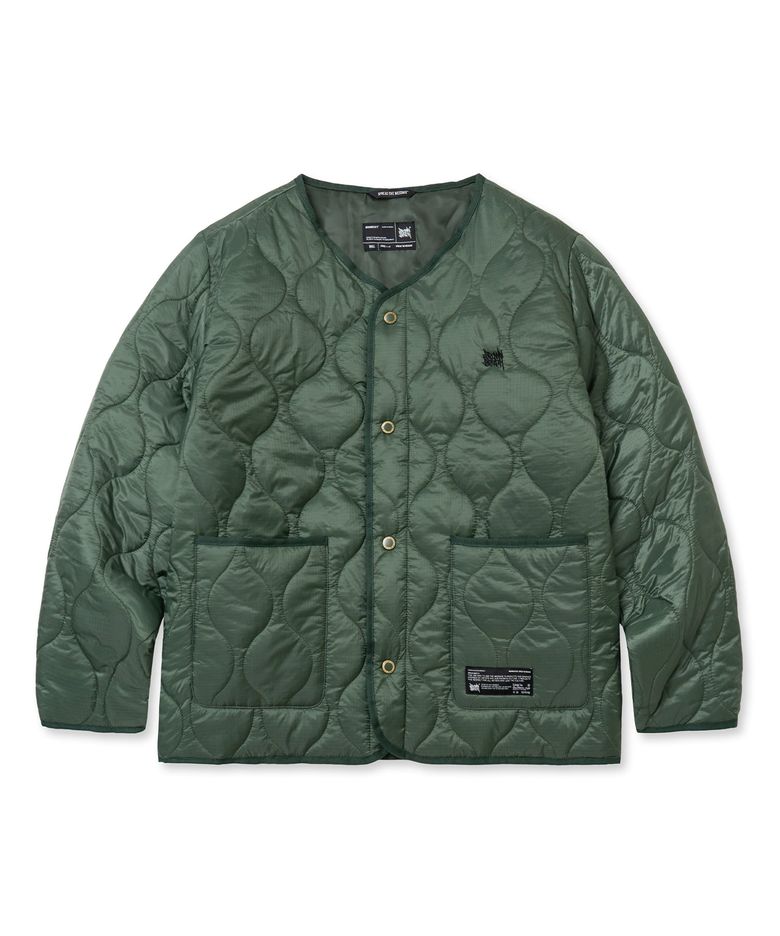 TAG QUILTED JACKET - KHAKI