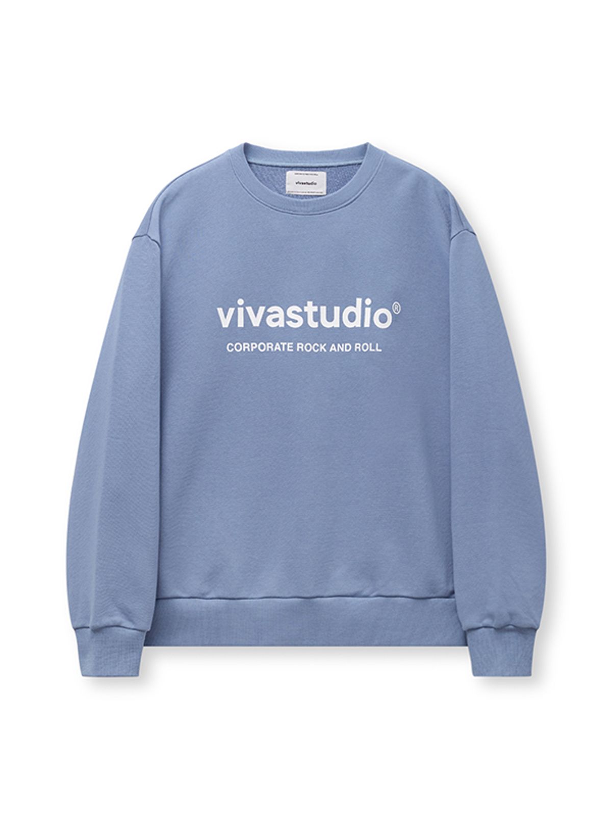 비바스튜디오(VIVASTUDIO) ORIGINAL LOGO CREWNECK [PASTEL BLUE]