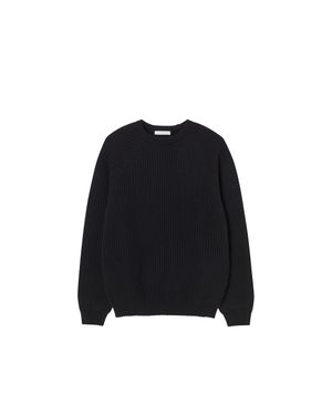 야크 블랜디드 리브드 스웨터 (블랙)