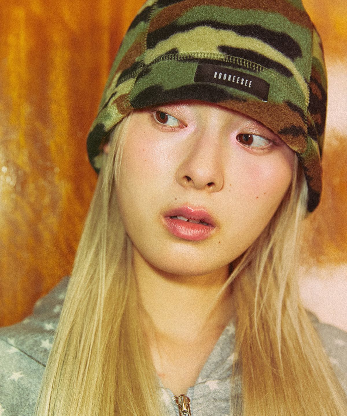 쿠키시(KOOKEESEE) 폴라폴리스 비니모자 (카모플라쥬)