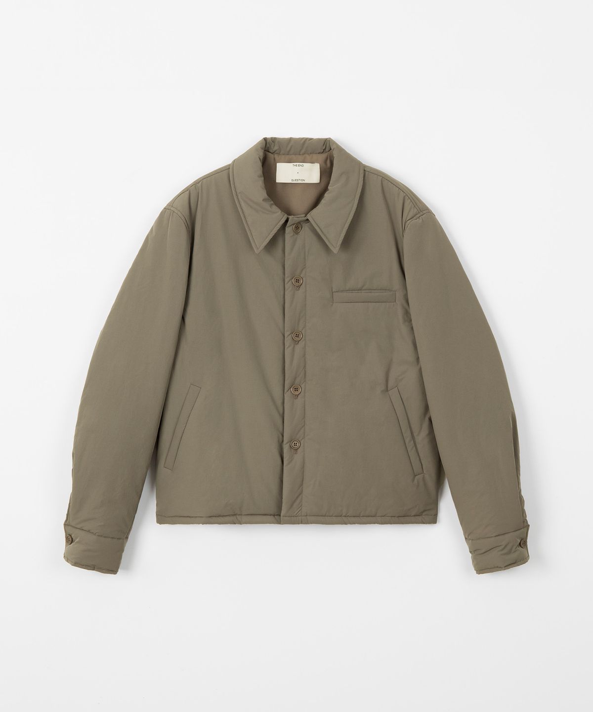 디앤드퀘스천(THEENDQUESTION) Padded shirt jacket / KHAKI