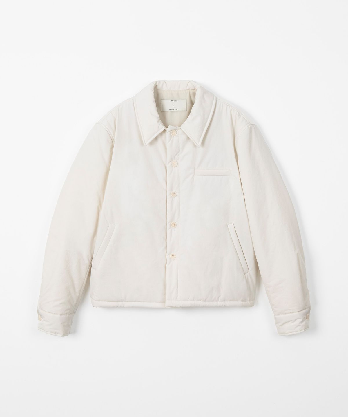 디앤드퀘스천(THEENDQUESTION) Padded shirt jacket / IVORY