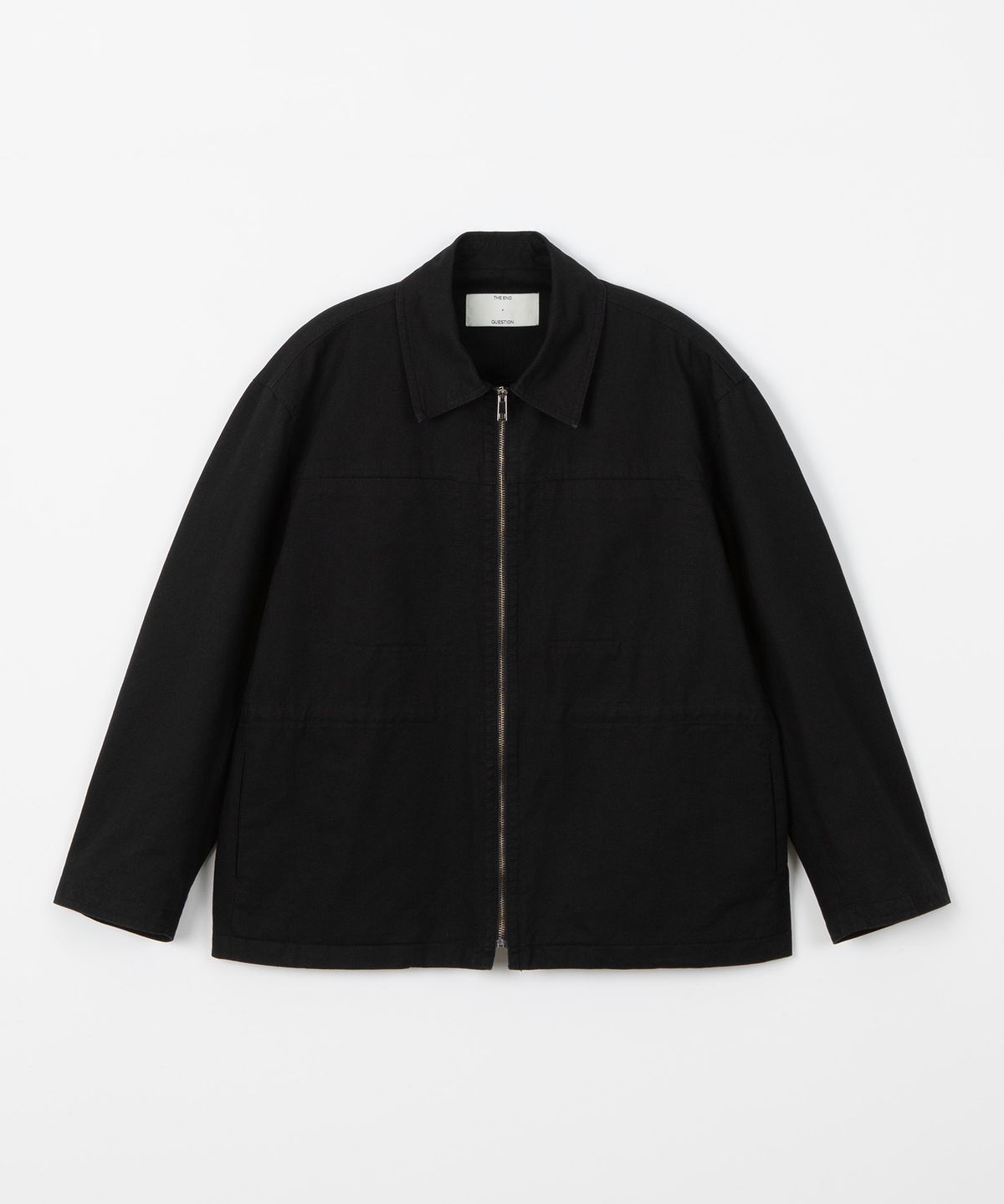 디앤드퀘스천(THEENDQUESTION) Pigment washed jumper / BLACK