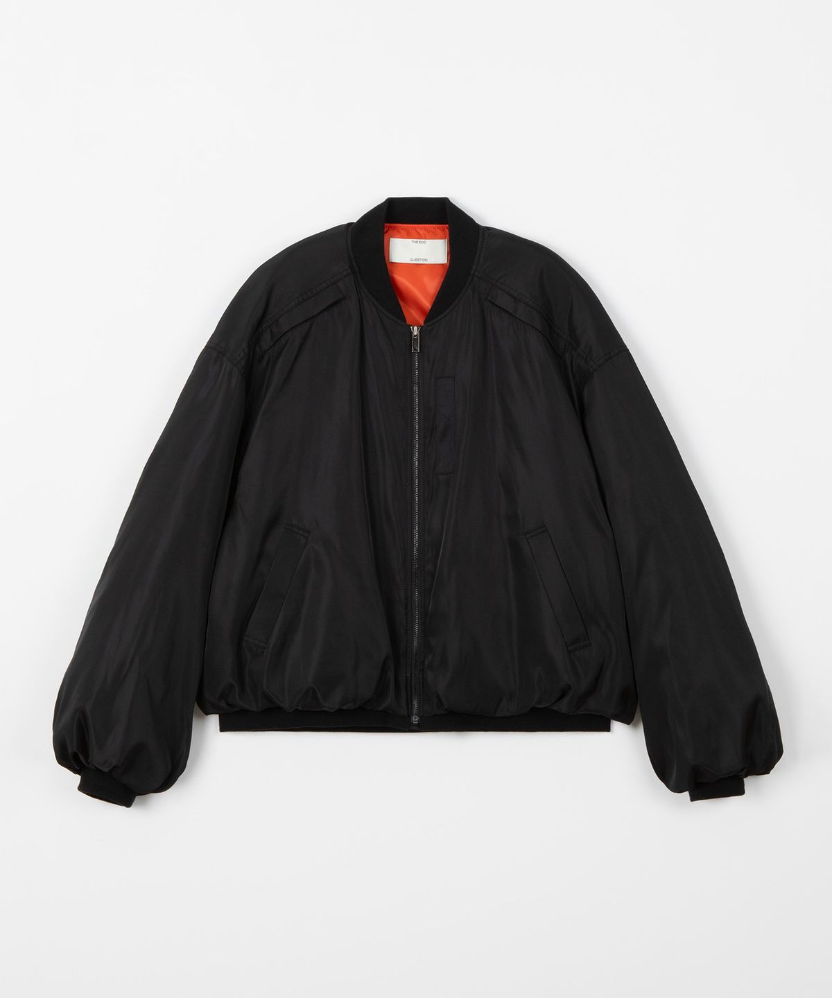 디앤드퀘스천(THEENDQUESTION) Balloon MA-1 jumper / BLACK