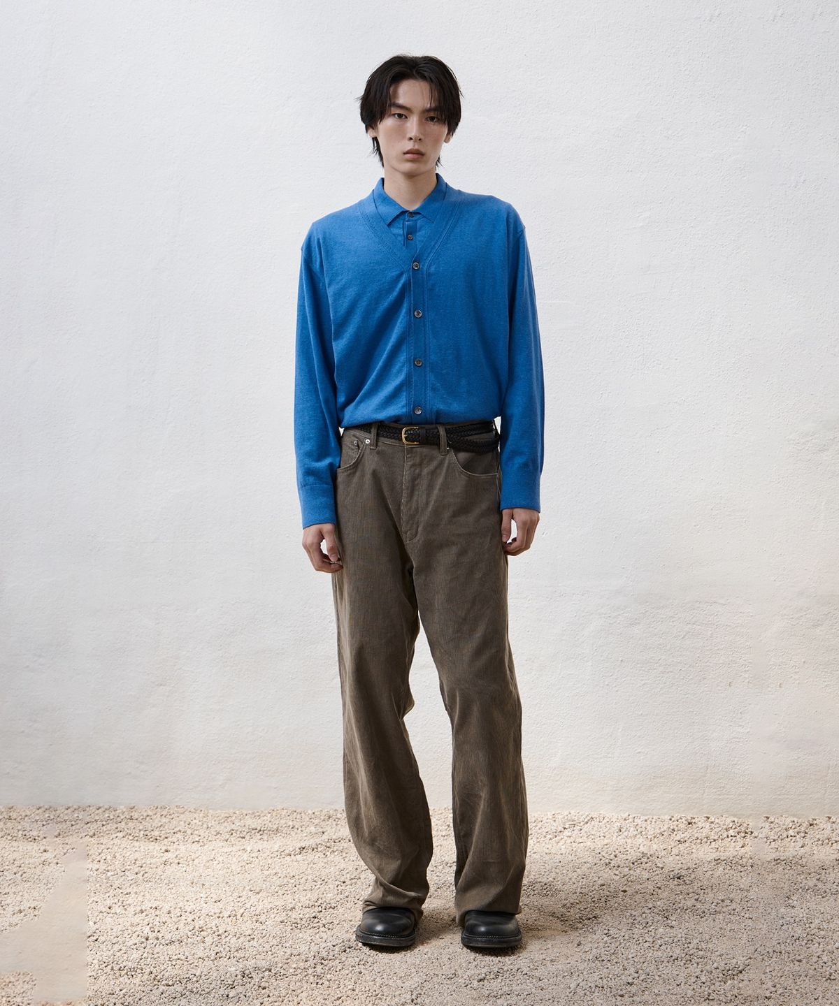 유스(YOUTH) Cotton Cashmere Cardigan - Blue