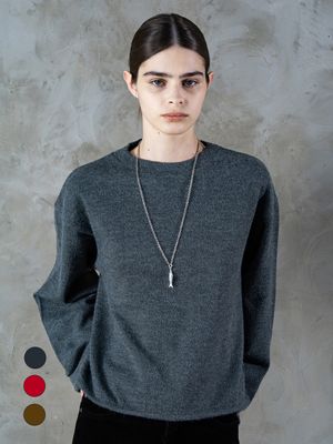 부클 링거 크롭 맨투맨 (3color)