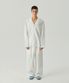 White wide pajama set