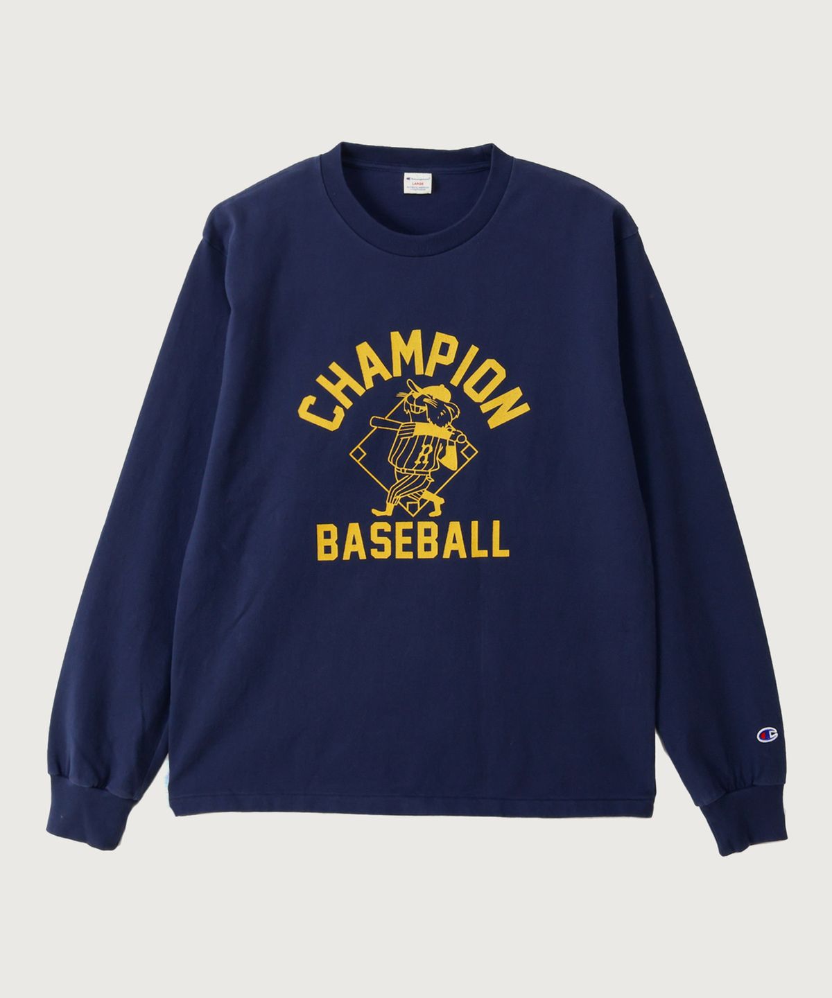 챔피온(CHAMPION) BASEBALL 레귤러핏 롱슬리브 티셔츠 Navy