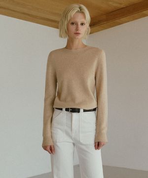 베이직 울100 라운드 니트 [10COL]