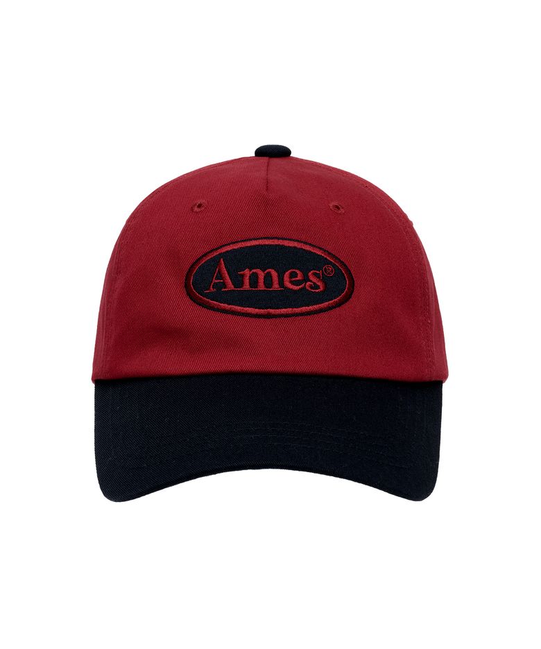 SYMBOL LOGO TWOTONE BALL CAP RED