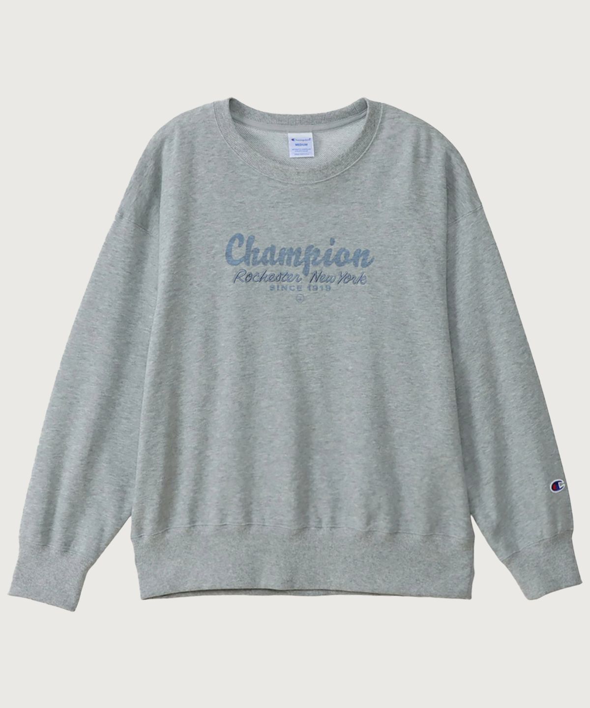챔피온(CHAMPION) 여성 ROCHESTER 루즈핏 크루넥 스웨트셔츠 Oxford Grey