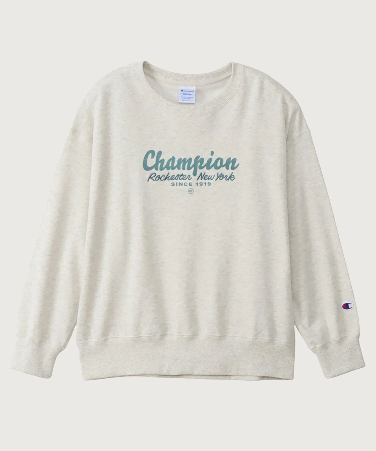 챔피온(CHAMPION) 여성 ROCHESTER 루즈핏 크루넥 스웨트셔츠 Oatmeal