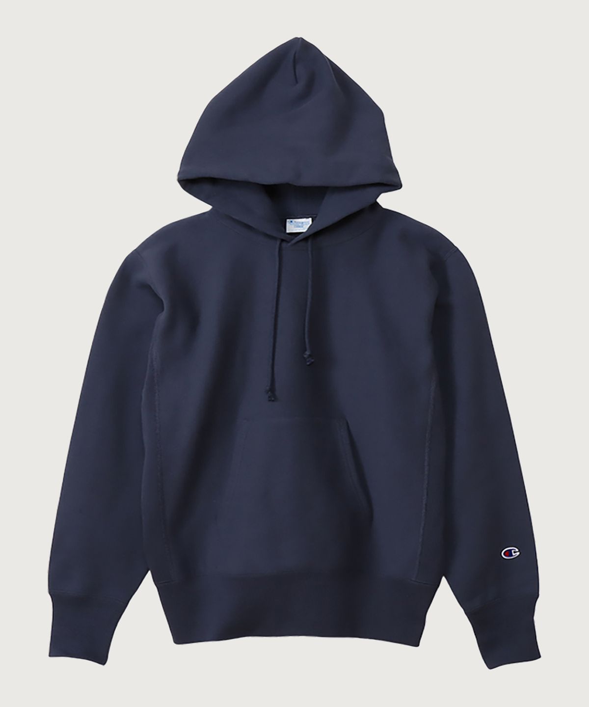 챔피온(CHAMPION) 리버스위브 블루택 레귤러핏 기모 후드 티셔츠 Dark Navy