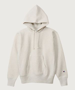 리버스위브 블루택 레귤러핏 기모 후드 티셔츠 Oatmeal