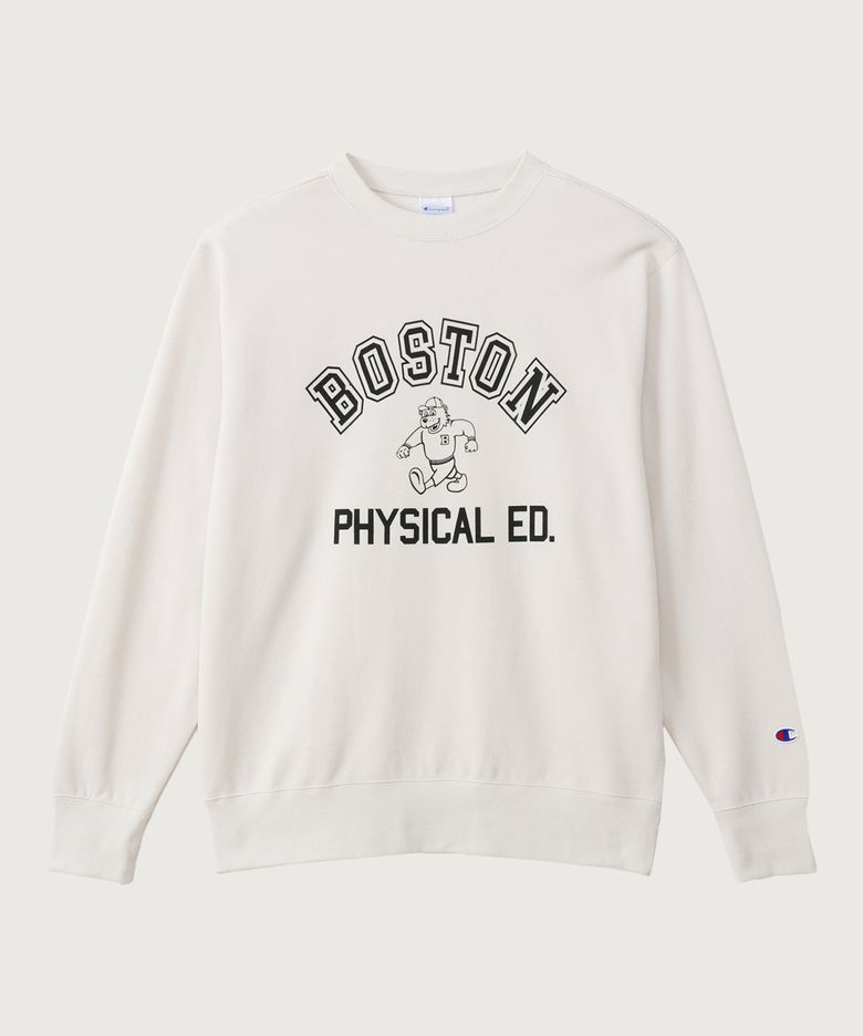 BOSTON 레귤러핏 크루넥 스웨트셔츠 Off White