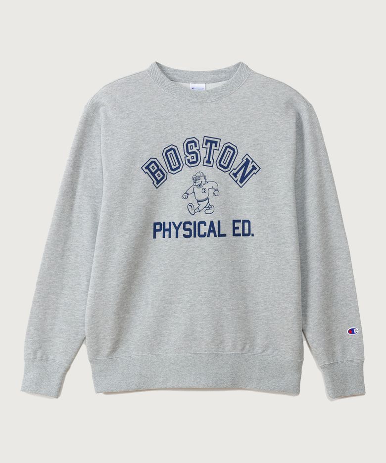 BOSTON 레귤러핏 크루넥 스웨트셔츠 Oxford Grey