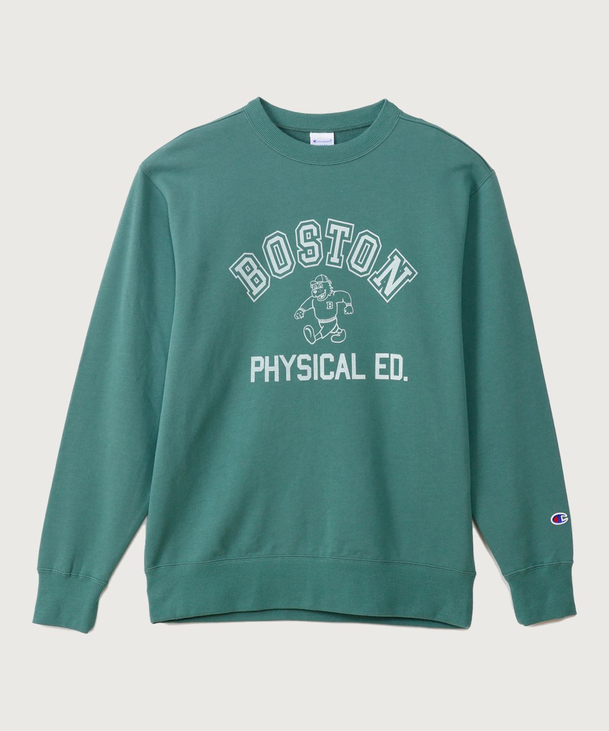챔피온(CHAMPION) BOSTON 레귤러핏 크루넥 스웨트셔츠 Dark Green