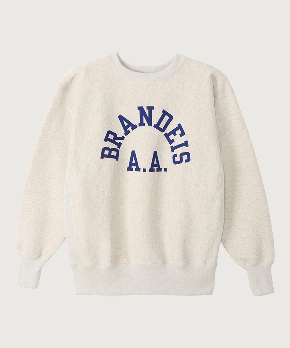 챔피온(CHAMPION) [True To Archives] 2ND BRANDEIS 기모 스웨트셔츠 S.Grey x Navy