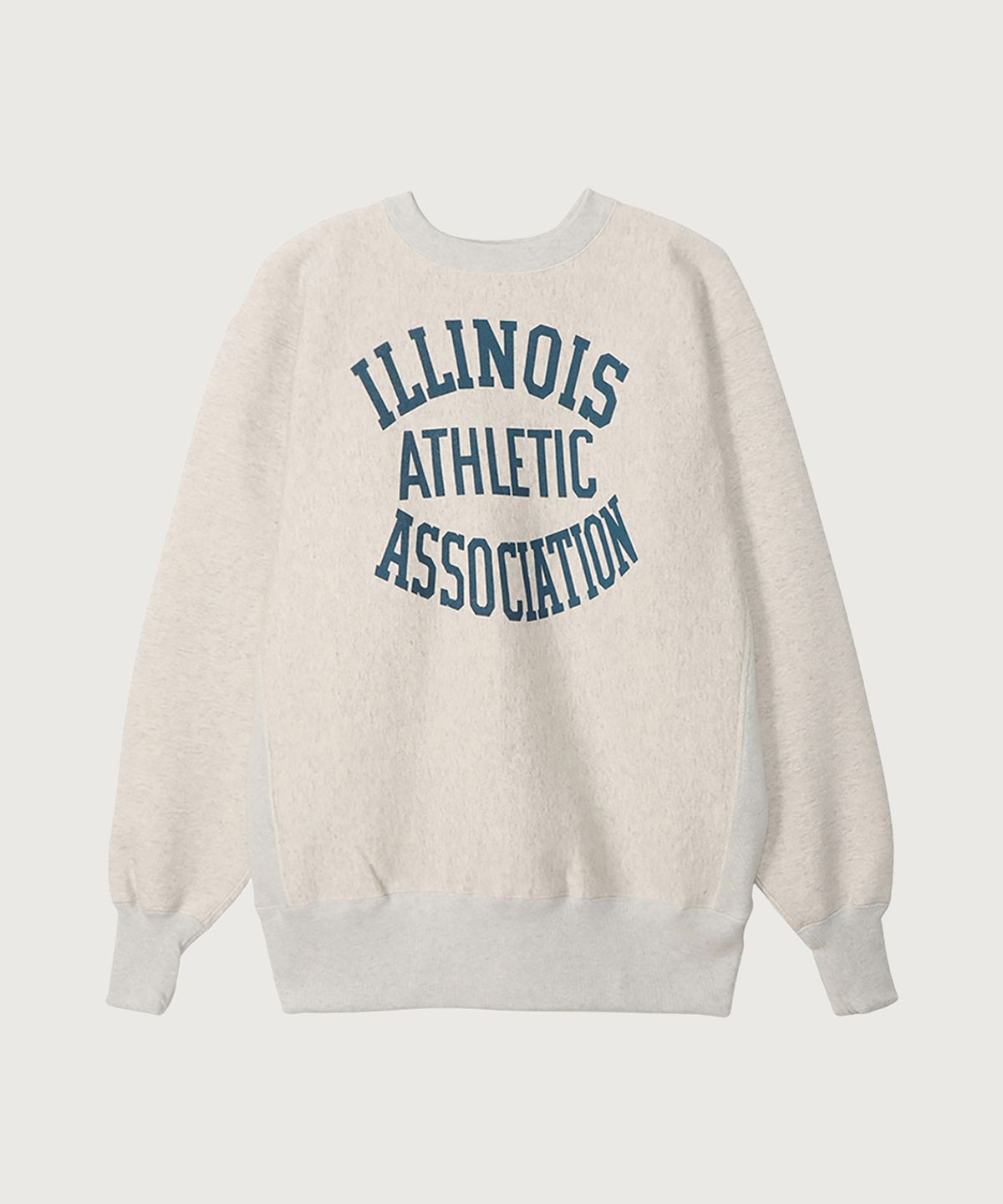 챔피온(CHAMPION) [True To Archives] 2ND ILLINOIS 기모 스웨트셔츠 S.Grey x Navy