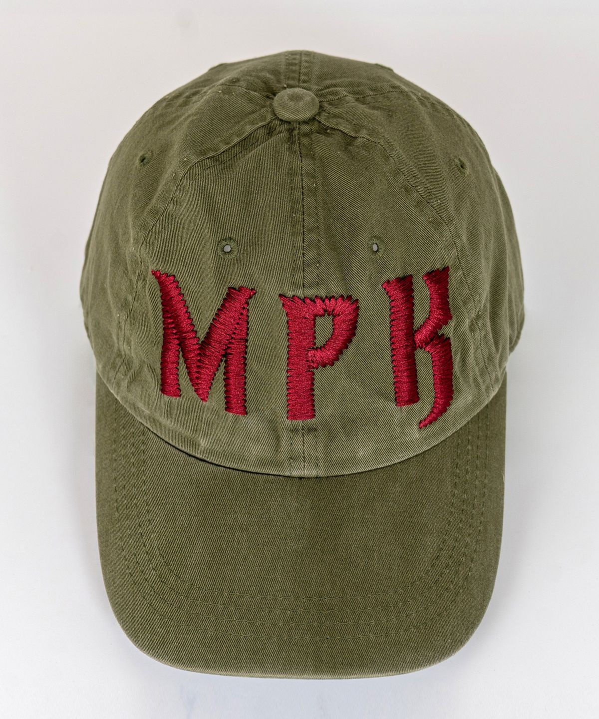 매드핑크(MADPINK) MP ZIGZAG EMBROIDERED BALL CAP KHAKI